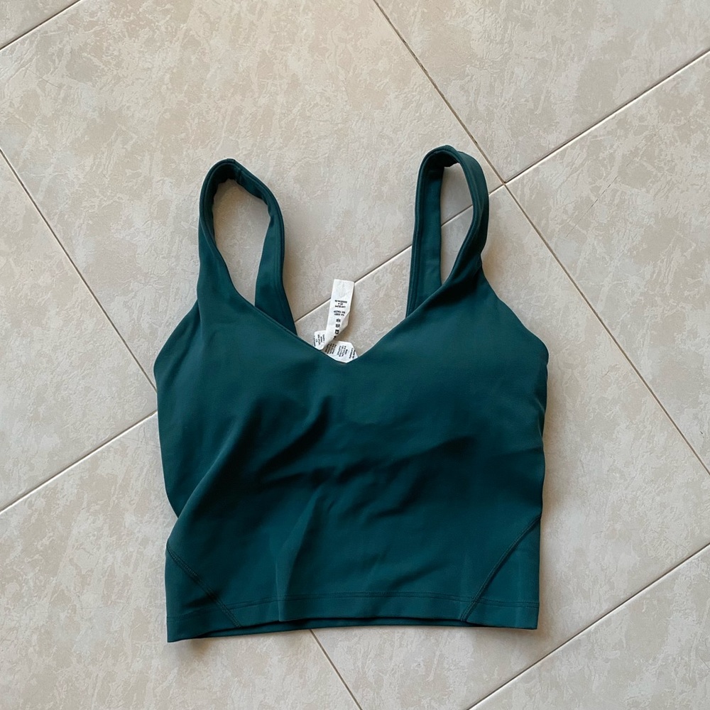 Size 2 green jasper align tank